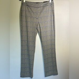 White House Black Market Houndstooth Women's Straight Leg Pants Size 10 NWt